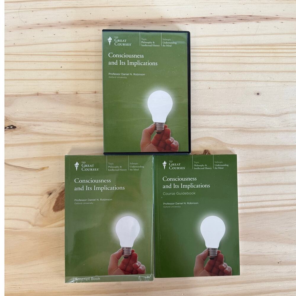 The Great Courses Consciousness & Its Implications AudioCDs Transcript Guidebook